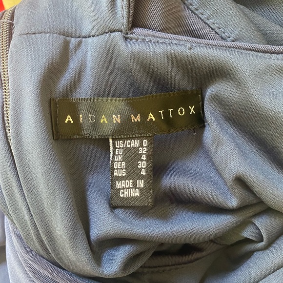 Navy halter slit maxi dress - Picture 4 of 5